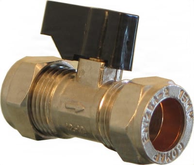 Beer Line 15mm LP Isolating Value with handle