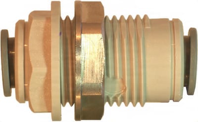 John Guest Speedfit 3/8 - 3/8 Bulkhead Connector