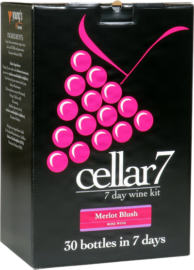 Cellar 7 Merlot Blush Wines Kit 30 bottle