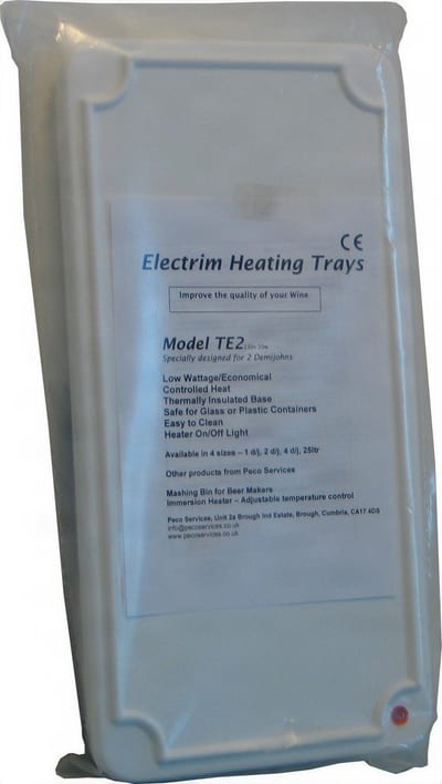 Electrim Heated Pad    (TE2) for 2 demijohns