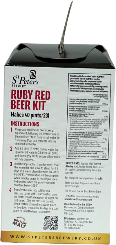 St Peters Ruby Red Ale Beer Kit 3.0 kg