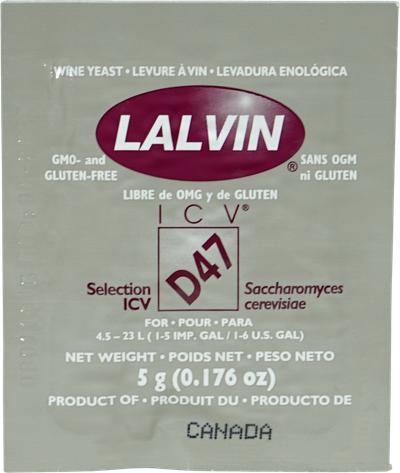 Lalvin Wine Yeast ICV-D47 5 g