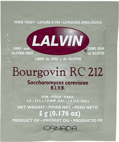 Lalvin Wine Yeast RC212 5 g